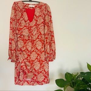 Anthropologie Skylar Surplice Mini Dress